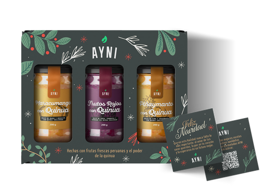 Pack Navideño AYNI – Edición 2025 (3 sabores + delivery Gratis)